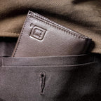 ID Stronghold Men's Leather Trifold Wallet - Image 6