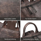 Shrrie Vegan Leather Laptop Backpack - Image 6