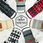opux Wine Bag Single Bottle Carrier Tote, Insulated Wine Cooler Bag - Image 7