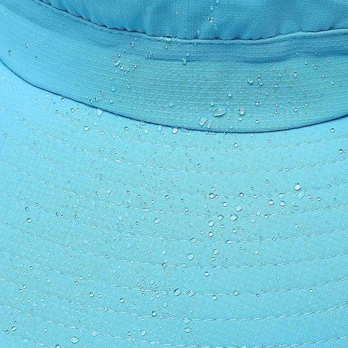 Womens Summer Sun Hat Beach Hat Wide Brim Outdoor UV Protection Hat Foldable - Image 9