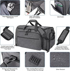 Garment Duffle Bags for Travel, YKK Zippers Carry On Convertible Suit Bag - Image 4
