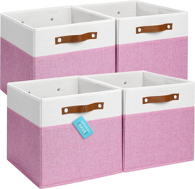 OrganiHaus 12x12 Fabric Storage Bins by OrganiHaus