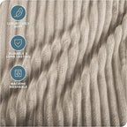 Bare Home Textured Fleece Blanket - Image 3